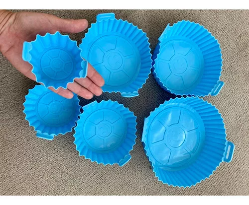 Pack 6 Moldes Silicona Antiadherentes para Air Fryer PRO™