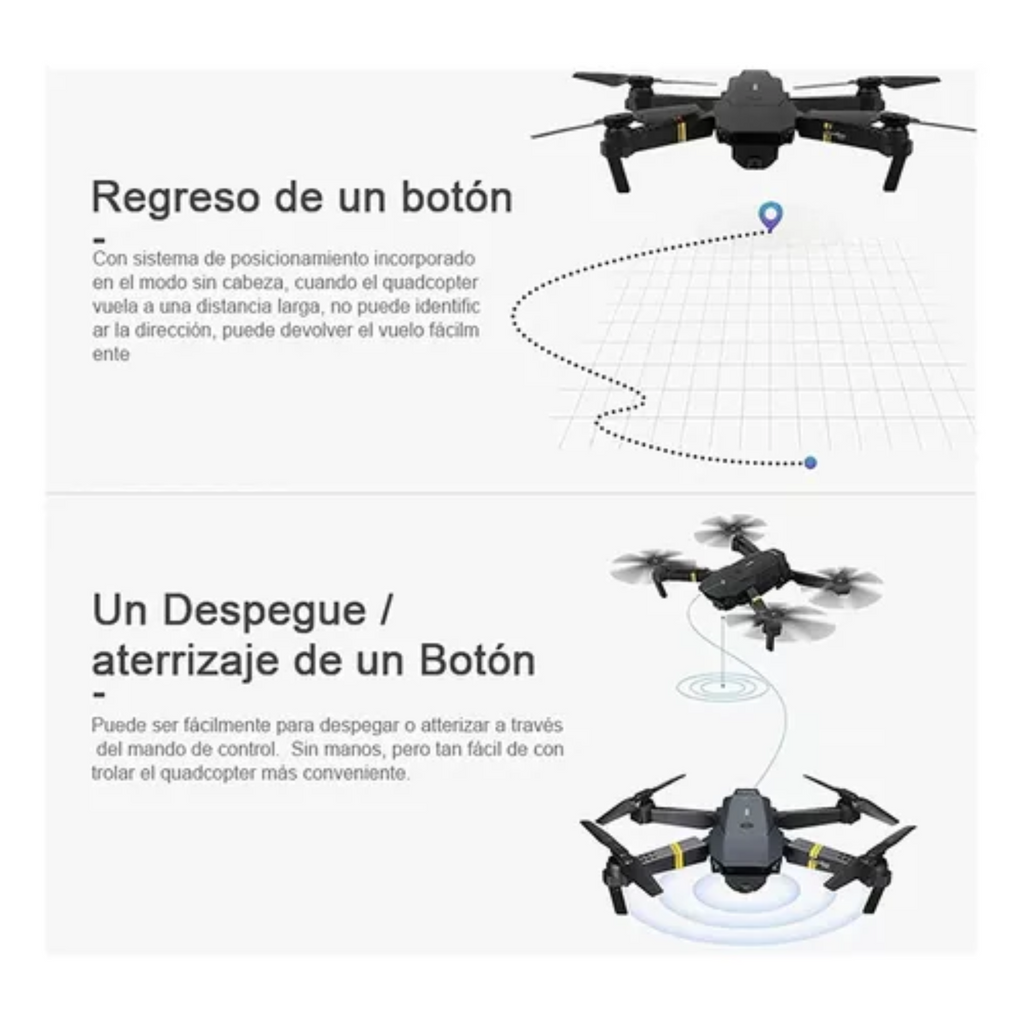 Dron 998-PRO con Doble Cámara 4K