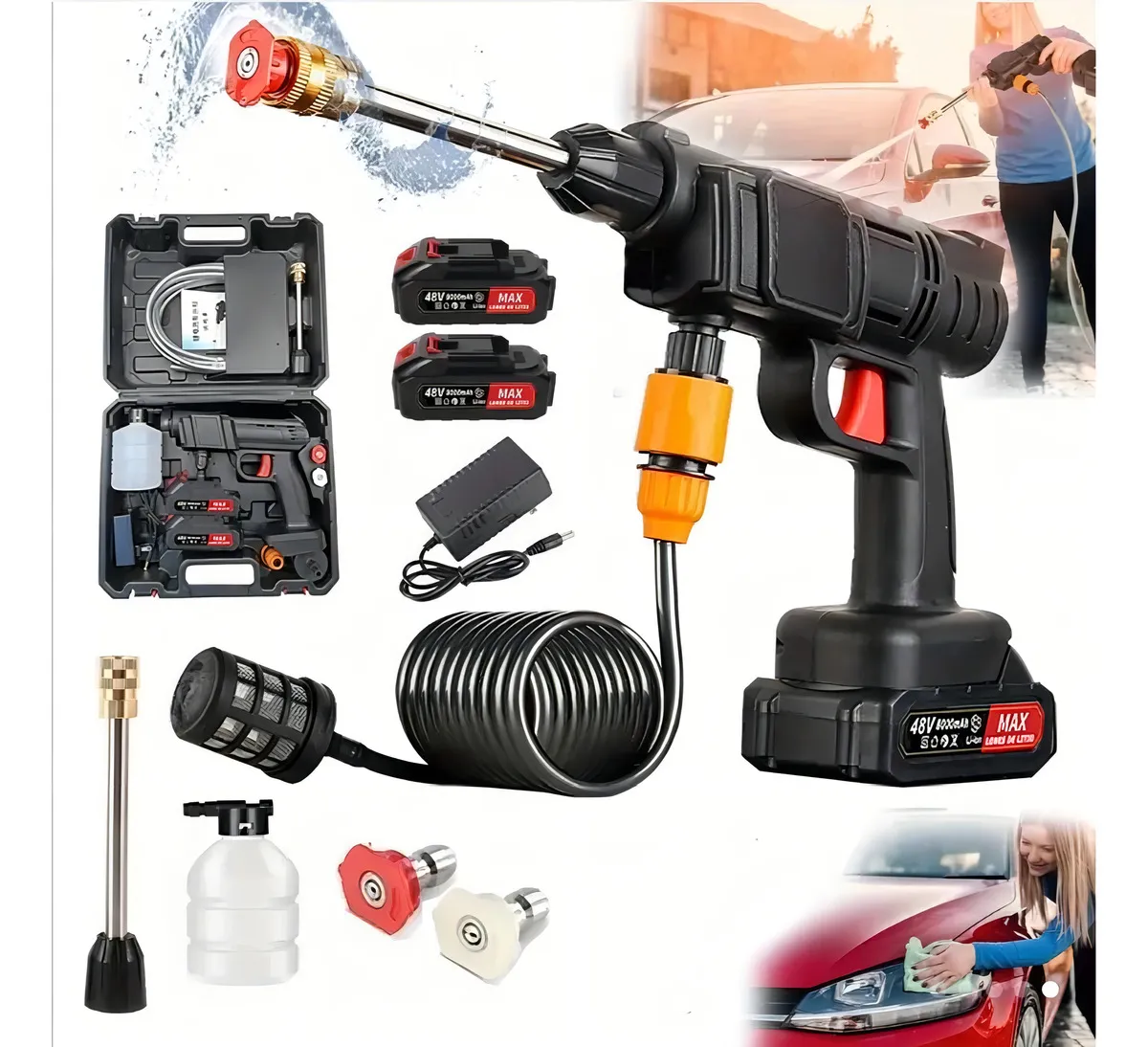 Hidrolavadora Inalámbrica PowerDuo - Kit de Larga Duración